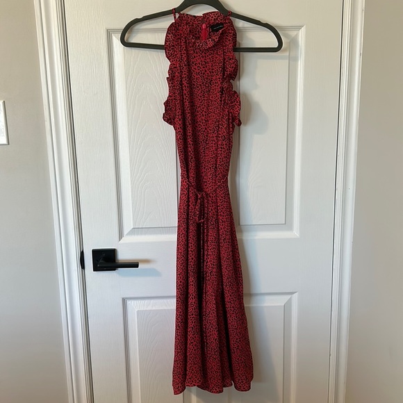 Who What Wear Red Cheetah Dress - Picture 2 of 7